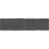 vidaXL Tafelblad natuurlijke rand 160x40x(2-4)cm eikenhout donkerbruin