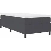vidaXL Platformbedframe Donkergrijs 90 x 200 cm Corduroy stof