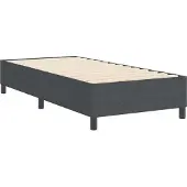 vidaXL Platformbedframe Donkergrijs 90 x 200 cm Corduroy stof