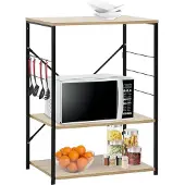 vidaXL Magnetronkast 60x39,6x79,5 cm bewerkt hout zwart en eikenkleur