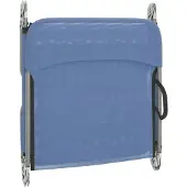 vidaXL Zonnebedden, inklapbaar, 2 stuks, blauw, textielstof en staal
