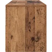 vidaXL TV-kast met LED-verlichting, vintage houtlook, 120x35x40 cm, houtvezel