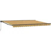 vidaXL Zonnescherm Frame Geel en Grijs 450 × 300 cm