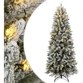 vidaXL Kunstkerstboom met 150 LED's en sneeuw 120 cm