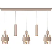 Highlight Hanglamp Marrone 5-lichts Recht Zand/Amber