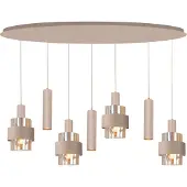 Highlight Hanglamp Marrone 7-lichts Ovaal Zand/Amber