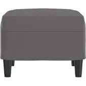 vidaXL Voetenbank 70x55x41 cm kunstleer grijs