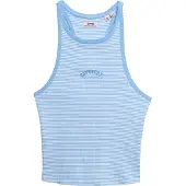 Superdry Top 'Essential' lichtblauw / wit