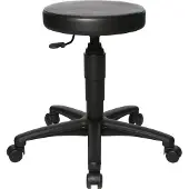 Topstar kruk Tec 70, zonder voetring, met wieltjes, zwart