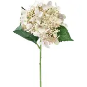 Viana Hortensia kunstcreme tuinbloem met knoppen 52cm