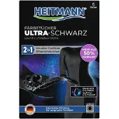 Heitmann 2-in-1 Kleurdoekjes Ultra Zwart – Opfrissen & Verzorgen – 6 Stuks