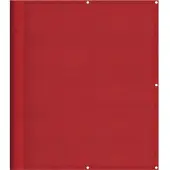 vidaXL Balkonscherm Rood 120x800 cm 100% Polyester Oxford