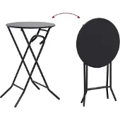 vidaXL Tuin Tafel Antraciet 50 x 50 x 72 cm Metaal