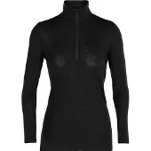 Icebreaker Ondershirt Women 175 Everyday LS Half Zip Black-S