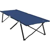 vidaXL Opvouwbaar Campingbed Blauw 206 x 76 x 74 cm Oxford en Staal