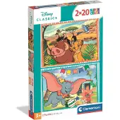 Clementoni - 2x20 stuks - Disney Classic