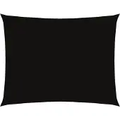 vidaXL Schaduwdoek rechthoekig 6x8 m oxford stof zwart