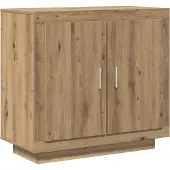 vidaXL Dressoir 80x40x75 cm bewerkt hout artisanaal eikenkleur