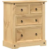 vidaXL Ladekast Corona 80x43x91 cm massief grenenhout