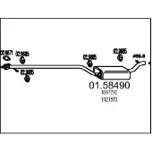 MTS 01.58490 Uitlaat middendemper