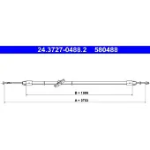 Ate 24.3727-0488.2 Handremkabel