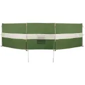 vidaXL Windscherm camping waterdicht 490x123 cm groen