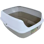 Modena Open Kattenbak Maryloo - Kattentoilet - 50.2x38.4x21.4 cm Grijs Wit Large