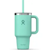 Hydroflask - Travel Tumbler Clear Lid - Isoleerbeker 946 ml, wit/grijs