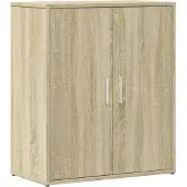 vidaXL Dressoirs 2 st 60x31x70 cm bewerkt hout sonoma eikenkleurig