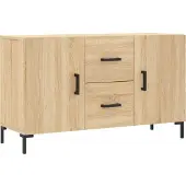 vidaXL Dressoir 100x36x60 cm bewerkt hout sonoma eikenkleurig
