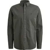 PME Legend Overhemd 'American Classic shirt in poplin with stretch' donkergrijs