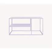 En.casa Salontafel 'Solund', staal, 90 x 60 x 45 cm, paars