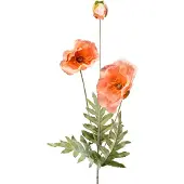 Viana Kunstbloemen zijden bloemen klaprozen decoratie 75cm