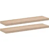 vidaXL Wandschapppen 2 st 90x23,5x4 cm bewerkt hout
