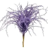 Viana Kunstplanten paars droog gras kunstmatig gevlokt 62cm 3st, 3 Stück