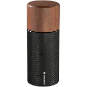 Zassenhaus Pfeffermühle/Gewürzmühle PERFORMER 13 cm, Präzise Mahlwerkseinstellung, Design aus Aluminium & Nussbaum, Ideal für Große Pfefferkörner & Gewürzbeeren