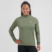 Rogelli Core Hardloopshirt Dames - Lange Mouwen - Groen - XS