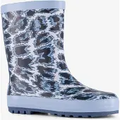 Mountain Peak kinder regenlaarzen panterprint blauw maat 25