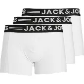 Jack & Jones Boxershorts 'Sense' zwart / wit