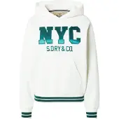 Superdry Sweatshirt crème / donkergroen
