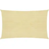 vidaXL Zonnezeil 160 g/m² 2,5x5 m HDPE beige