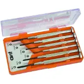 Avit AV05010 Schroevendraaierset Elektronica en fijnmechanica 6-delig Plat, Kruiskop Phillips