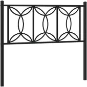 vidaXL Vervangend hoofdbord 107 cm metaal zwart