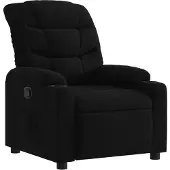 vidaXL Fauteuil verstelbaar stof zwart