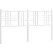 vidaXL Vervangend hoofdbord 160 cm metaal wit