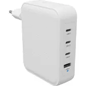 Hyper HyperJuice 145W USB-oplader 140 W 1x USB-A, 3x USB-C Fast Charge Wit Binnen GaN