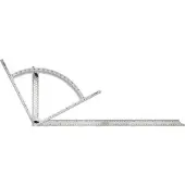Sola Aftekenhaak Alpha 800x400mm RVS AW800 met gradenboog, aftekengaten en mm-maatv - 56905001
