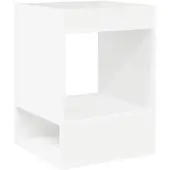 vidaXL Bijzettafel Wit 40 x 40 x 56 cm Bewerkt hout