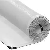 vidaXL Doorzichtig zeildoek met zeilringen 5x6 m polyethyleen