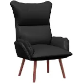 vidaXL Fauteuil Zwart 69 x 74 x 93 cm Kunstleer